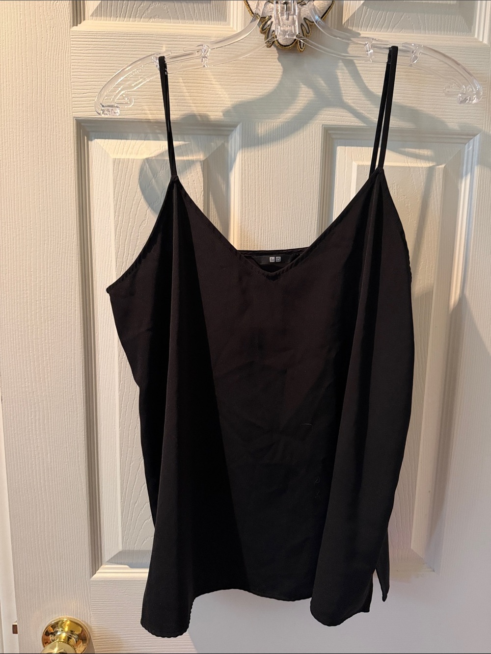 169 - Uniqlo Black Spaghetti-Strap Camisole